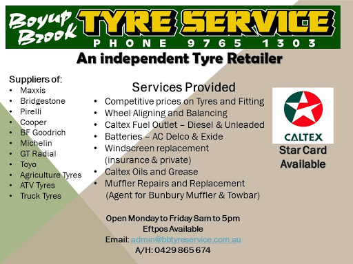 Boyup Brook Tyre Service